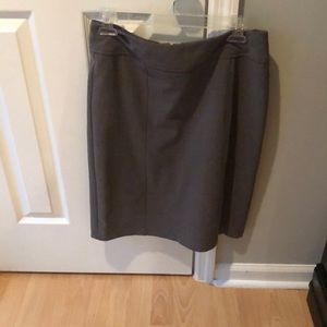 Gray pencil skirt